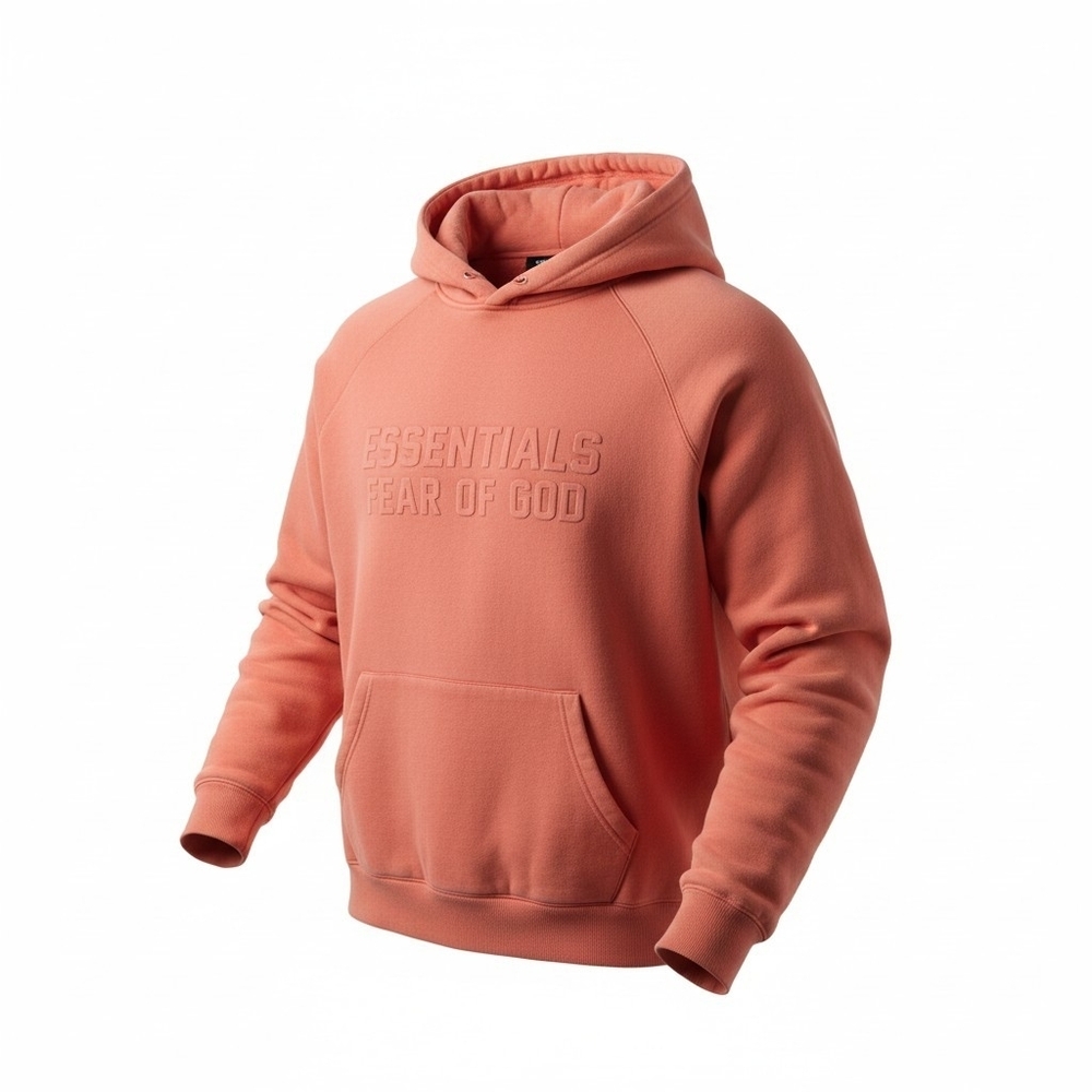 Essentials Fear of God Hoodies – Coral - S / M / L - ask for size - Picture 7 of 8